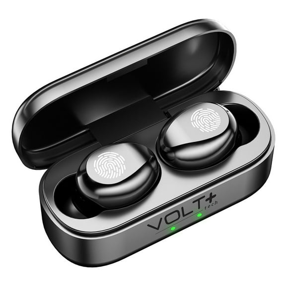 Volt Plus Tech Wireless V5.3 Bluetooth Earbuds for Samsung Galaxy S20/FE/Ultra/S20 /5G/Fan Edition/Plus IPX7 Waterproof/Sweatproof with LED Display Quad Mic and 8D Bass