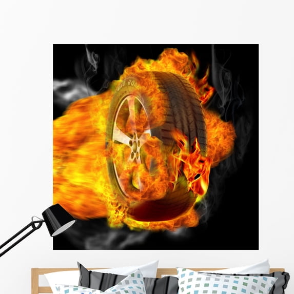 Pneumatico Rovente Wall Mural by Wallmonkeys Peel and Stick Graphic (48 in H x 48 in W) WM249502