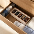 thumbnail image 6 of Foldable Belt Organizer With Compartments For Wardrobe Drawer Storage, 6 of 10