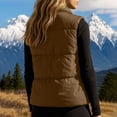 thumbnail image 5 of Abomasnow Women's Puffer Vest Lightweight Stand Collar Sleeveless Winter Warm Zip Up Padded Outerwear Jackets with Pockets S-XXL, 5 of 6