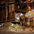 thumbnail image 3 of KAKOWELY 4 Pcs Pirate Storage Boxes Mini Pirate Treasure Chests Vintage Pirate Boxes,3.23"X1.81"X1.77", 3 of 5