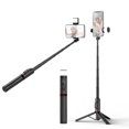 thumbnail image 3 of Trépied Portable Selfie Stick pour Téléphone, Support Trépied Extensible, Longueur Max. 765 mm, Lumière de Remplissage LED Intégrée avec Déclencheur à Distance pour Vlog, Diffusion en Direct, Selfie, Vidéo en Ligne, 3 of 9