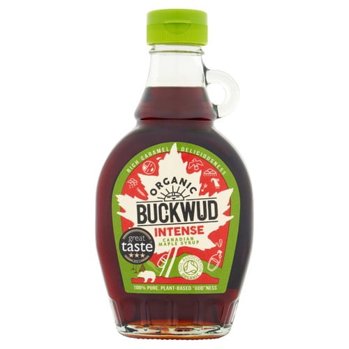 Buckwud Intense Dark Maple Syrup 250g, British Import (Pack of 2)