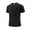 Black, variant on Plus Size T-Shirts for Men Zipper Pocket Tee Summer Casual Slim T-Shirts, Sizes M-5XL