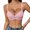 Pink, variant on Demi Bra for Women BWASD No Underwire Seamless Comfortable Bralettes Adjustable Strap Wireless Push Up Support Lift Everyday T-Shirt Bra Comfy Red 85C