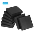 thumbnail image 3 of Uxcell 2x2x0.4" Planter Flower Pot Feet Square Non-slip Rubber Invisible Riser, Black 6 Pack, 3 of 5