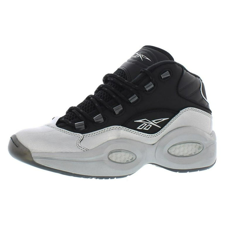 Reebok Question Mid I3 Motorsports Shoes, Black, Men Size 8.5