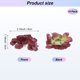 thumbnail image 3 of Uxcell 10-Pack Cabezas de Peonías Artificiales, Cabeza de Rosa de Seda [8cm, Rosa Púrpura], 3 of 7