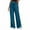 Dark Blue, variant on Fmbrln Womens Solid Sweatpants Drawstring High Waist Side Slit Wide Leg Pants Loose Comfy Running Athletic Pants Red XL
