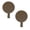 Matte Brown, variant on Haute Decor Attract Magnetic Wreath Hanger (Brushed Nickel) - Set of 2 Magnets - for 2 Metal Doors/Surfaces or 1 Single-Pane Glass Door/Window - Holds up to 10lbs.