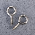 thumbnail image 6 of Silver Screw Eye Pins for Jewelry Making 50 Pieces Carbon Steel Findings Small Size, 6 of 10