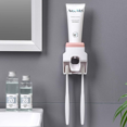 thumbnail image 5 of Automatic Toothpaste Dispenser And Toothbrush Holder (pink), 5 of 5
