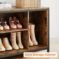 thumbnail image 7 of M optimized Industrial Hall Tree with 3 Storage Cubbies & 8 Hooks, Freestanding Entryway Coat Rack Shoe Bench with Shoe Storage, 7 of 7