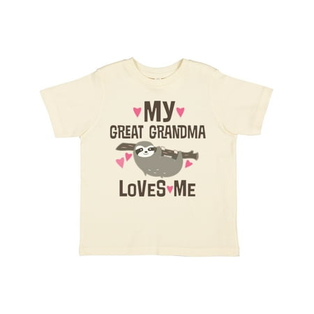 

Inktastic My Great Grandma Loves Me Gift Toddler Toddler Girl T-Shirt