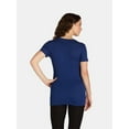 thumbnail image 3 of Time and Tru Maternity Tee with Short Sleeves for Women, Sizes S-XXL, 3 of 5
