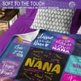 thumbnail image 6 of 1 Pcs Nana Gifts Blanket - Best Nana Ever Birthday From Grandkids - Soft & Cozy & Grandma Presents - Gifts For Nana Blanket, 6 of 6