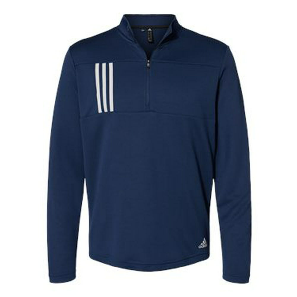 Adidas - 3-Stripes Double Knit Quarter-Zip Pullover - Style# A482 ...