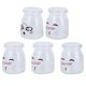 thumbnail image 2 of 5pcs 150ml Face Pudding Bottle Glass Heat-resistant Yogurt Containers Milk Cup Jelly Jar (Random Pattern), 2 of 3