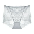 thumbnail image 2 of Lolmot Womens Sexy Underwear Lace Panties High Waisted Plus Size Ladies Brief for Women Sexy Sheer Floral Lace Hipster Panty for Ladies, 2 of 4