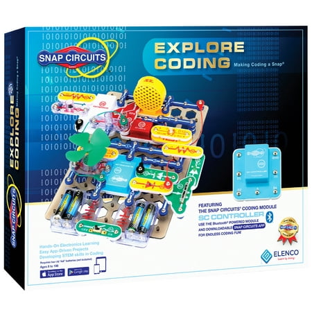 Snap Circuits Explore Coding, STEM Building Toy for Ages 8 to 108