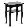 thumbnail image 1 of Kate and Laurel Table d'Appoint Moderne Étroite, 18 x 12 x 24, Noir, Table d'Appoint Transitionnelle pour Exposition, Rangement et Réunion, 1 of 1