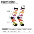 thumbnail image 2 of Vsdgher Doodle Cars Crew Socks for Men & Women, Breathable Casual Athletic Ankle Socks, 2 of 6
