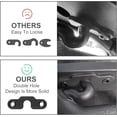 thumbnail image 5 of Visor Repair Kit, Upgrade Aluminum Alloy Heavy Duty Sun Visor Clips Compatible with Jeep Wrangler JK 2018/ Wrangler 2018-2022/ Gladiator 2020-2022, Replacement Wrangler Gladiator Accessories 2 Pcs, 5 of 15