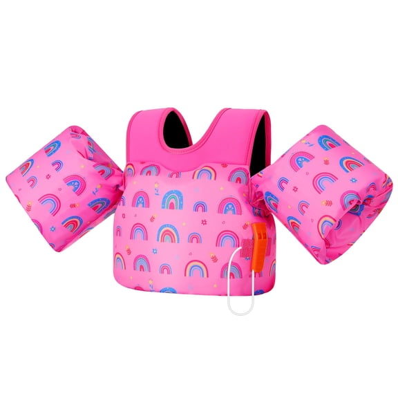 Chaleco de natación MoKo para niños de 9 a 23 kg con silbato de emergencia