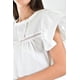 thumbnail image 4 of Blusa de popelina con encanje Roman Fashion /Juvenil, 12604 (Blanco) blanco M, 4 of 6