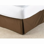 Canopy Simply Solids Bed Skirt, Rich Brown
