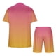 thumbnail image 5 of Mens Pantalones Casuales Cuello Redondo Impresión de Manga Corta Blusa Y Pantalones Cortos Traje, Pantalones de Traje para Hombres, 5 of 5