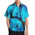 thumbnail image 3 of Blusas con estampado 3D de mariposas para niños, ropa hawaiana de manga corta con estampado de animales para hombres, ropa de calle, camisas de playa, tops de lujo, 2024, 3 of 5
