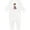 AA-White, variant on Prince, King, Knight, Sword, Crown, Brown Hair Baby Romper Coveralls