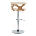 thumbnail image 6 of Gardenia Adjustable Bar Stool, Chrome Bar Stools, Bar Chairs, Swivel Bar Stools, Bar Stools Set of 2, 6 of 6