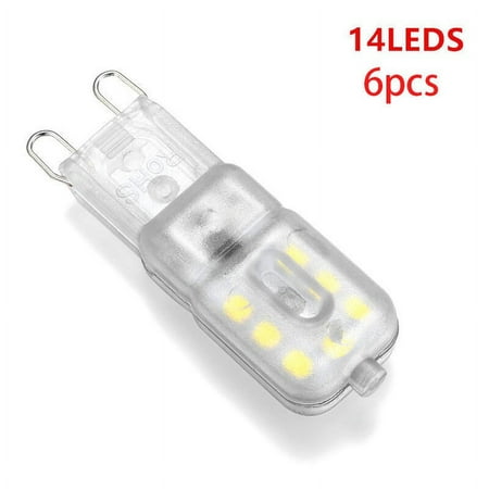 

G9 LED Bulb 3W 300LM 230V Cool White 6000K Warm White 2800 - 3000k AC100-240V Dimmable Energy Saving Ceramic Base Standard G9 Base Pack of 6 [Class Yajoied