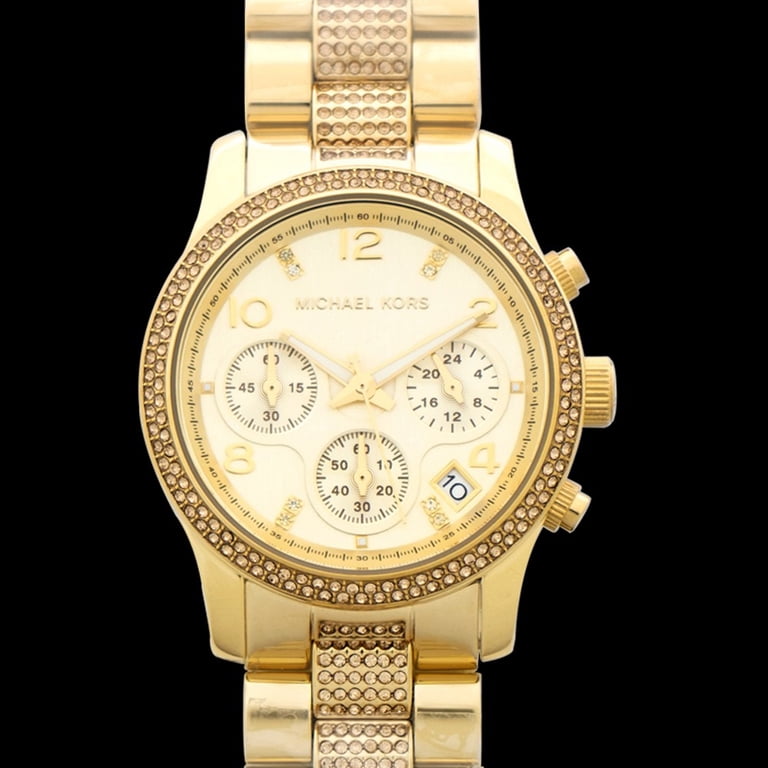 Michael Kors Runway Chronograph Quartz Champagne Dial Ladies  display picture 1