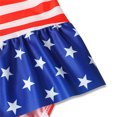 thumbnail image 4 of Zszcpp One-Piece Swimsuits Toddler Girl Swimwear Independence Day Bowknot Stripe Star Printing Beach Bathing Suit Holiday Swimsuit Sets, 4 of 6