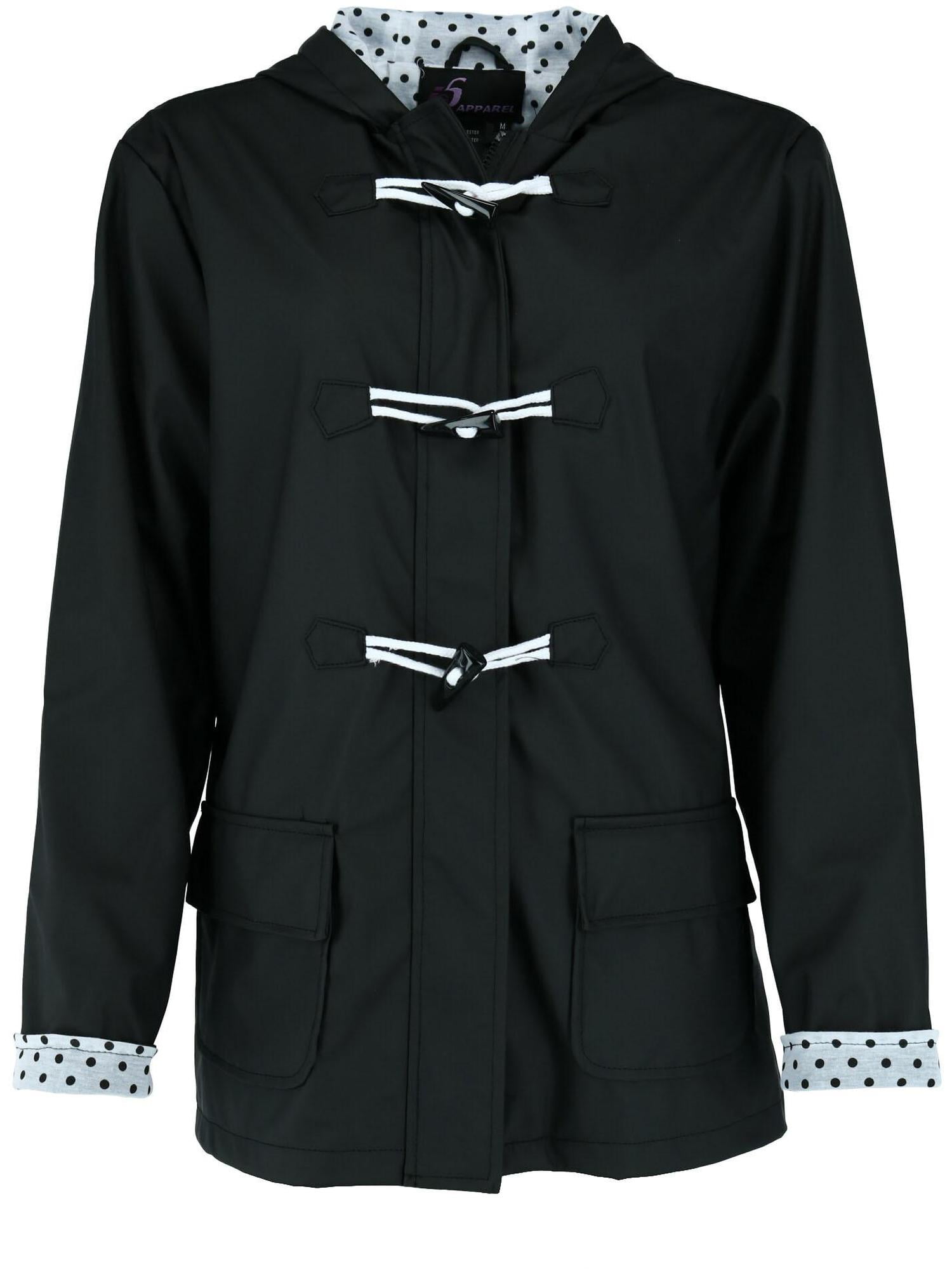 I5 Apparel Hooded Waxie Toggle Rain Slicker Jacket (Women's)