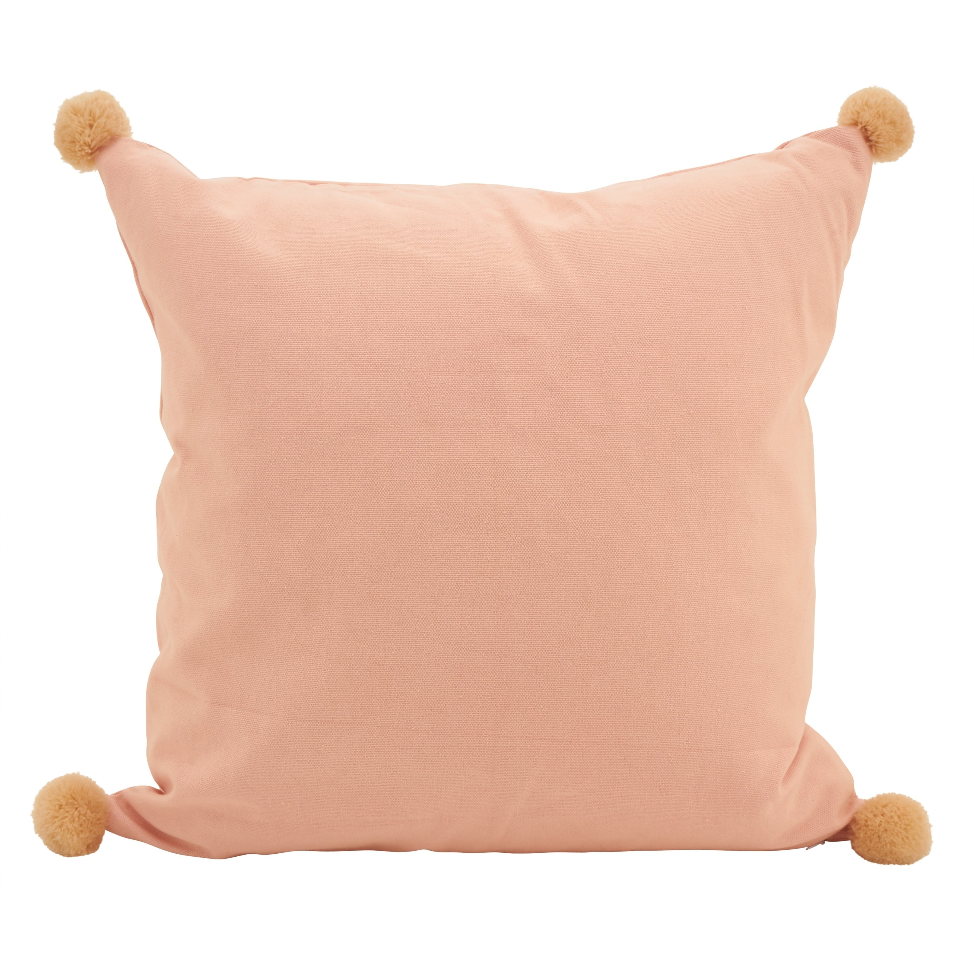 Saro Lifestyle PomPom Statement Poly Filled Throw Pillow