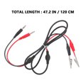 thumbnail image 2 of CRAFTHROU De Cables Con Conector Banana A Clip De Cocodrilo Para Pruebas Eléctricas Multicolor Industrial, 2 of 8