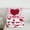 Cartoon Heart Loves, variant on jejeloiu Happy Valentine'S Day Bedding Comforter Set,Romantic Floral Loves Twin Comforter Sets,Red Black Bedding Set For Girls,Microfiber Bedroom Decor Reversible,2-Piece