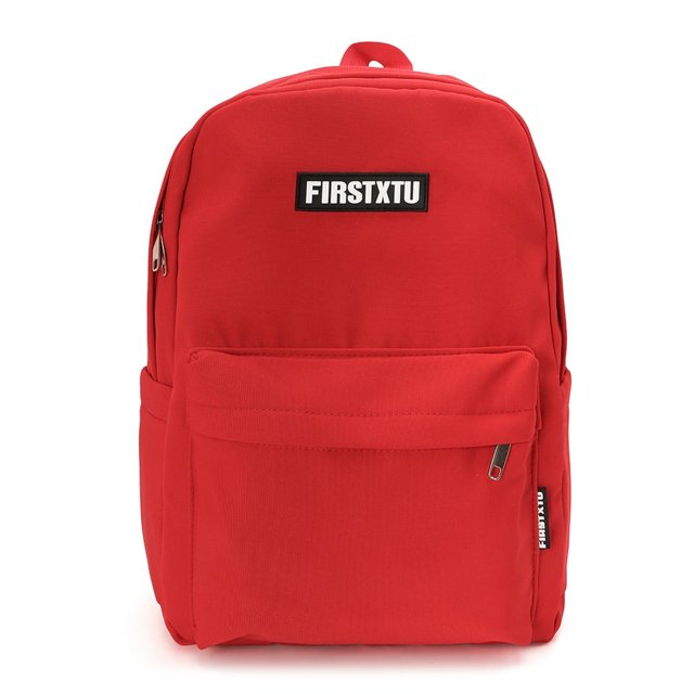 Sac à Dos Simple Mode Femmes Sac à Dos d'École pour Ordinateur Portable Sac d'Étudiant Décontracté (Rouge)