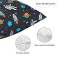 thumbnail image 4 of Rateoe Space Pattern Throw Pillow Cover Premium Pillow Stuffer Sham Square for Decorative Cushion Bed Couch Sofa(Pillow insert not included), 4 of 8