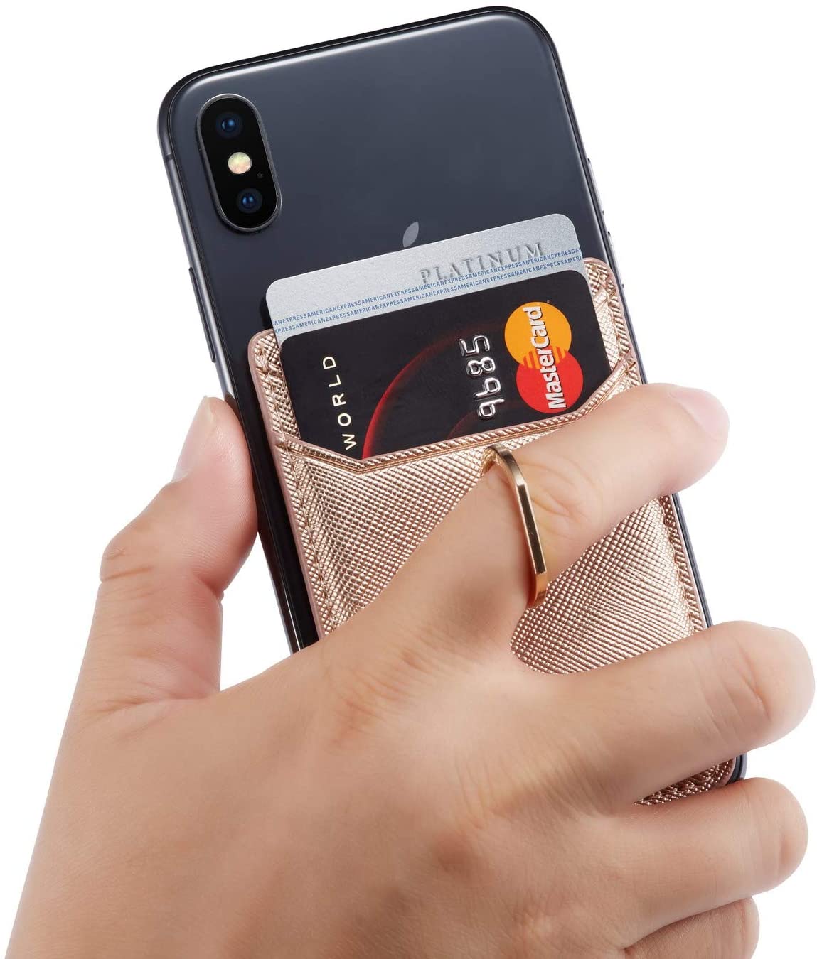 phone card holder and ring