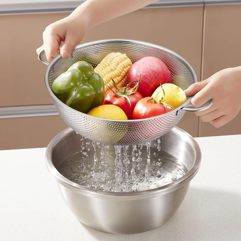 AOKIWO 3-Piece Stainless Steel Colander Set photo 7