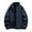 dark blue jackets for men, variant on Mens Puffer Jacket Fashion Autumn Winter Solid Zipper Hooded Coats Warmth Winter Jackets for Mens Big and Tall Sherpa Lined Fleece Outwear Shirt Jacket Black,XXXXL