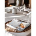 thumbnail image 6 of Navy Blue Pumpkin Fall Cloth Napkins Set of 4 Reusable Dinner Napkins, Thanksgiving Maple Leaves Branches Cocktail Napkin Washable Table Napkins for Wedding/Holiday Party/Baby Shower 20"x20", 6 of 7