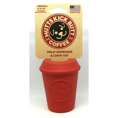 UPC: 0810216023164 | Mutts Kick Butt Coffee Cup Treat Dispensing Dog Toys