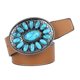 thumbnail image 1 of Cinturón de vaquero de cuero para hombre con hebil occidental Joyería de moda Mujer 125cm marrón Colcomx Cinturón western vintage, 1 of 4