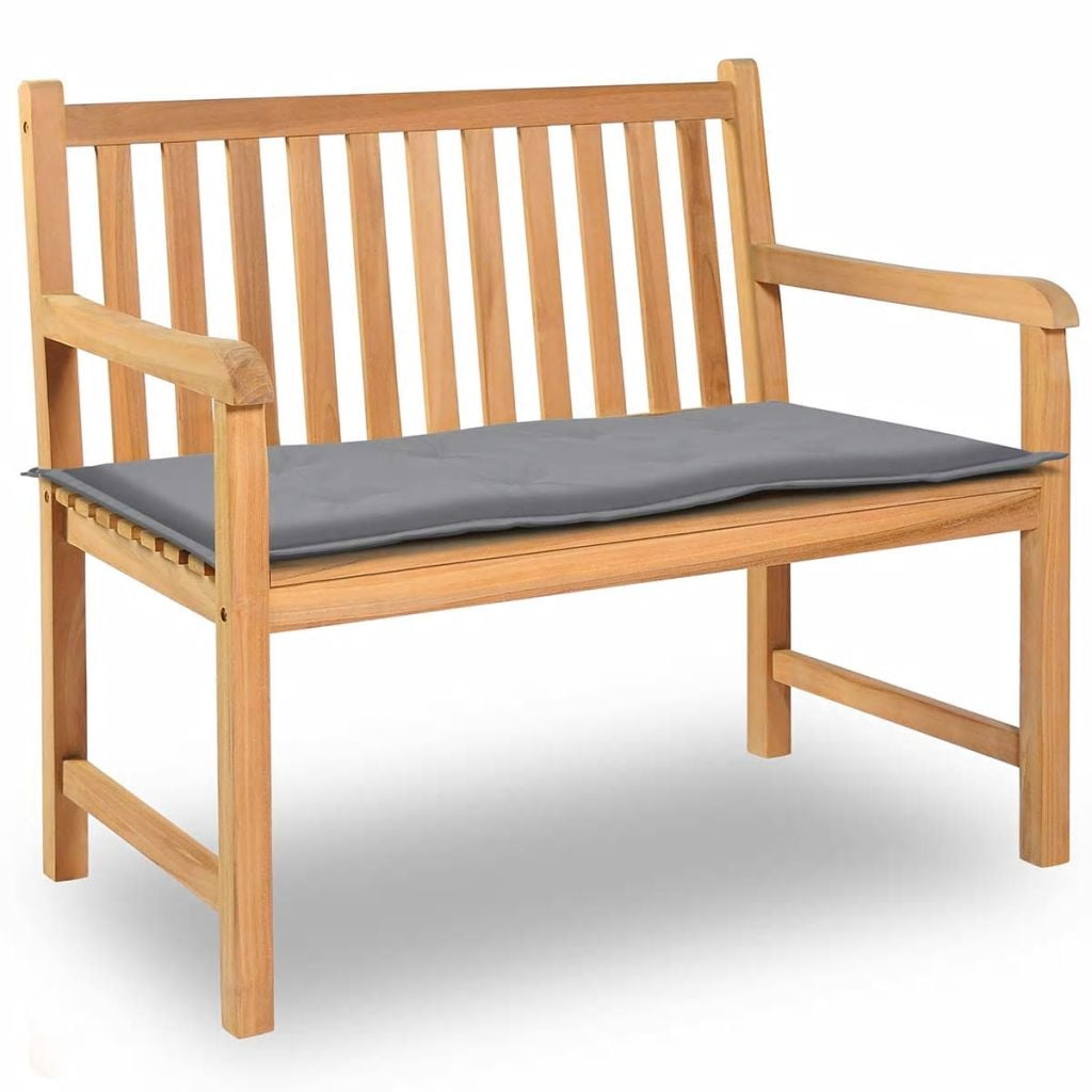 grey garden bench cushion